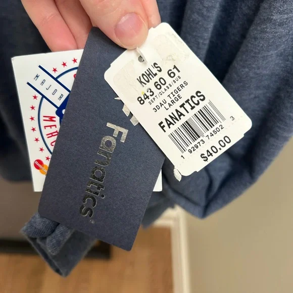 NWT Detroit Tigers MLB blue size large women’s long sleeve new with tags basebal - Picture 2 of 5